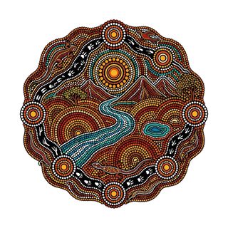 aboriginal-dot-art-landscape