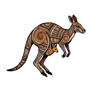 aboriginal-art-kangaroo