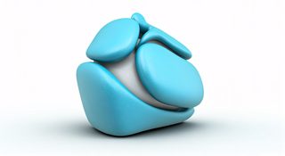 blue 3d form