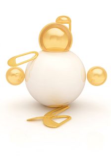 gold sphere character