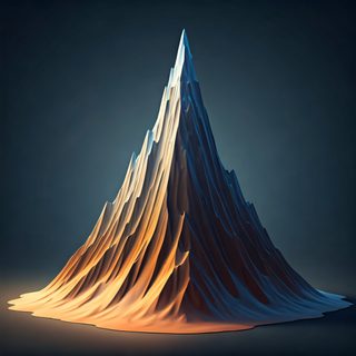 geometric mountain peak
