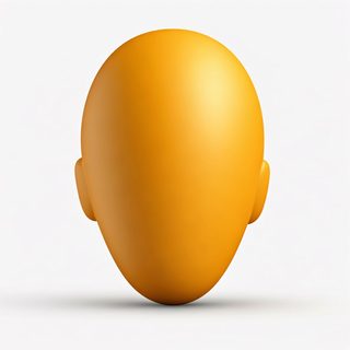 golden human head