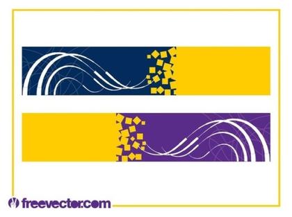 Abstract Banners Free Vector