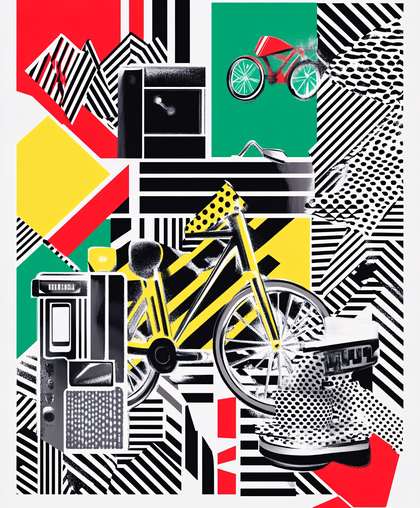 Abstract Bicycle Composition