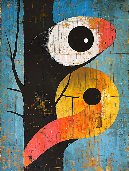 Abstract Bird Composition