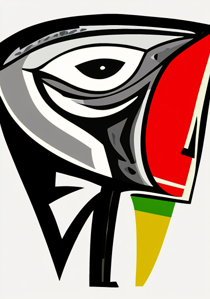 Abstract Bird Head