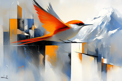 Abstract Bird in Flight