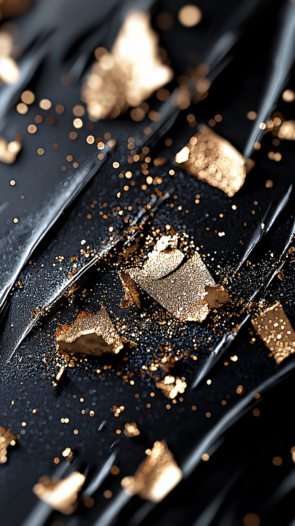 Abstract Black And Gold Texture
