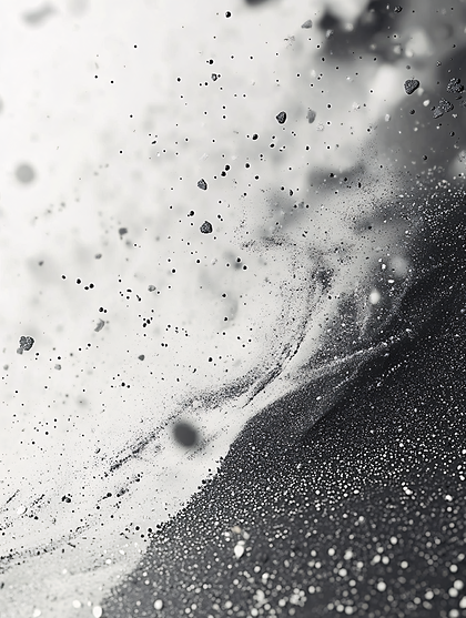 Abstract Black and White Particle Wave