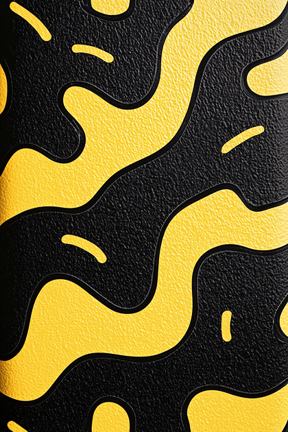 Abstract Black and Yellow Pattern