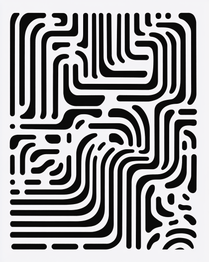 Abstract Black Line Pattern