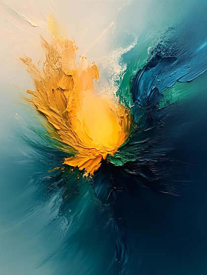 Abstract Bloom of Color