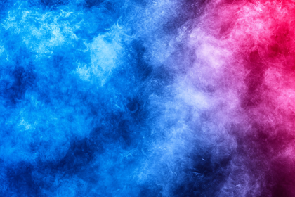 Abstract Blue and Pink Smoke