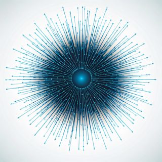 blue radial burst