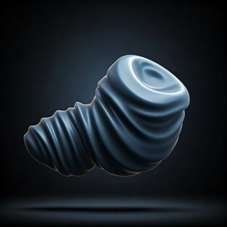 Blue Swirl Sculpture