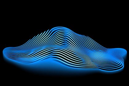 Abstract Blue Waves