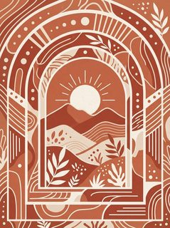 boho arch landscape