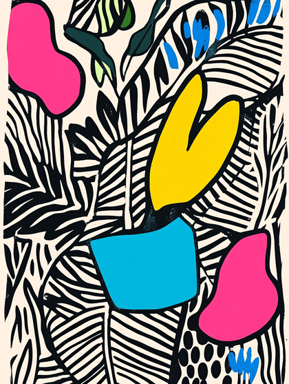 Abstract Botanical Composition