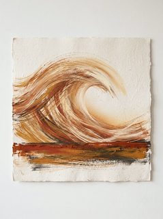 abstract wave painting