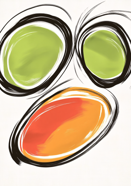Abstract Brush Strokes