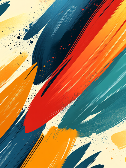 Abstract Brushstroke Artwork