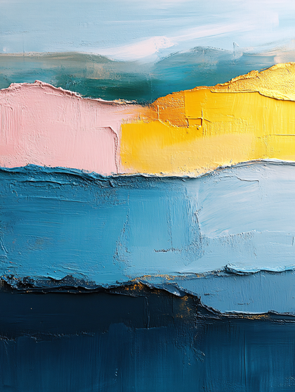 Abstract Brushstrokes Landscape