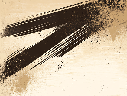 Abstract Brushstrokes On Beige Background
