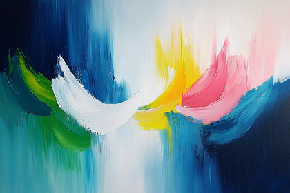 Abstract Brushstrokes Painting