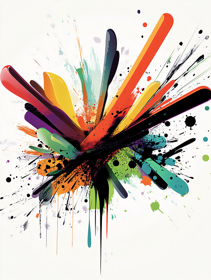 Abstract Burst Of Color