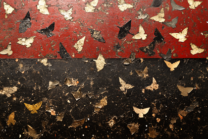 Abstract Butterflies on Textured Surface
