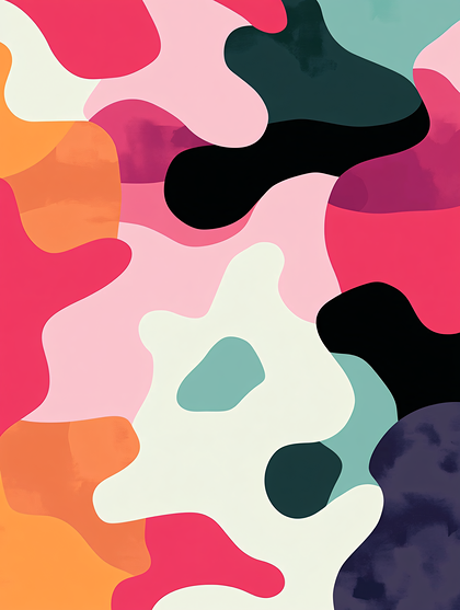 Abstract Camouflage Color Blocks