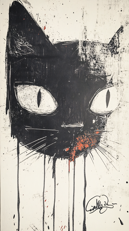 Abstract Cat Portrait