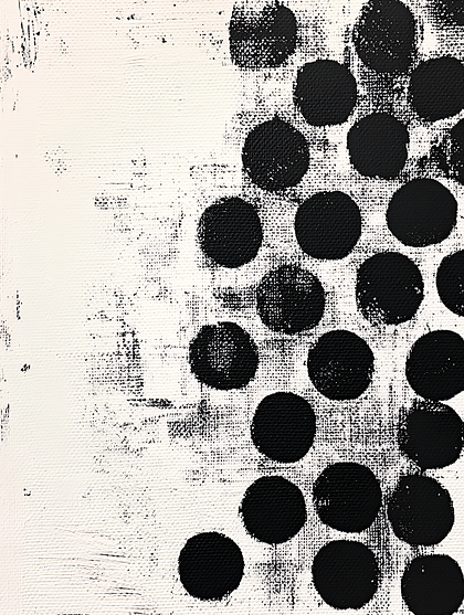 Abstract Circle Pattern On Canvas