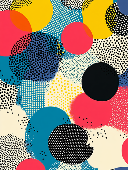 Abstract Circles and Dots