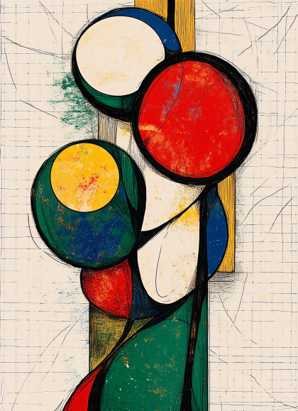 Abstract Circles Composition