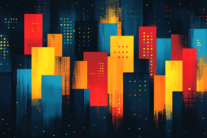 Abstract Cityscape at Night