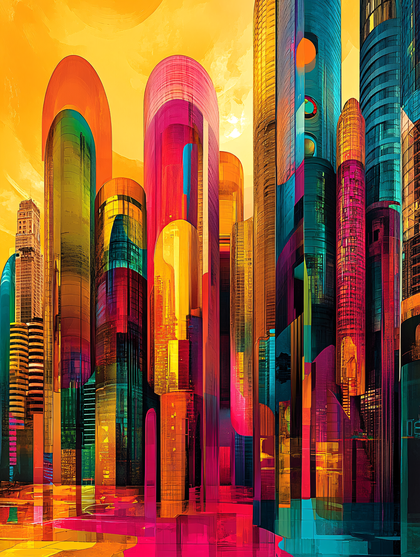 Abstract Cityscape