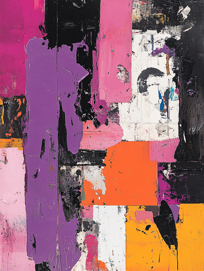Abstract Color Block Composition