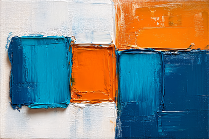 Abstract Color Block Composition