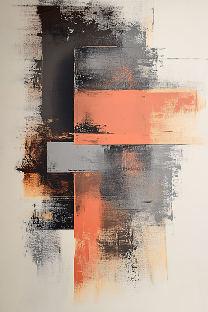 Abstract Color Block Painting