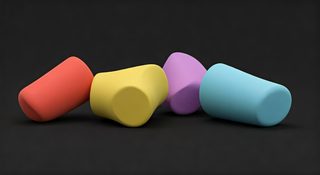 colorful 3d objects