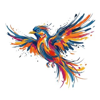 abstract flying bird