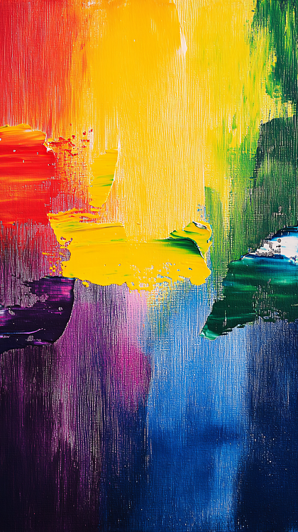 Abstract Colorful Brushstrokes