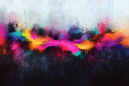 Abstract Colorful Explosion