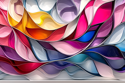 Abstract Colorful Layered Forms