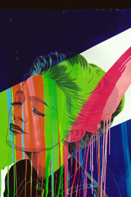 Abstract Colorful Portrait