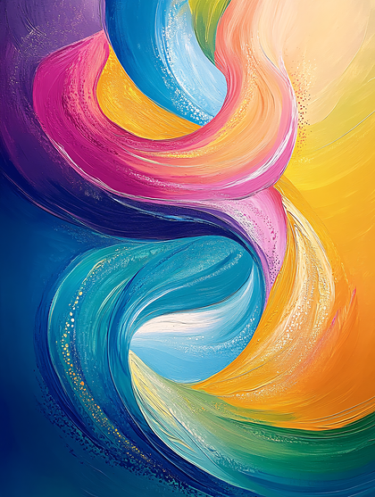 Abstract Colorful Swirls