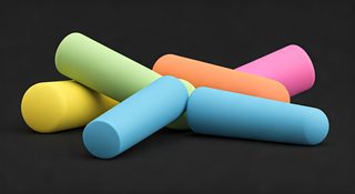 colorful cylinder composition