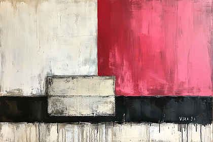 Abstract Composition with Geometric Shapes