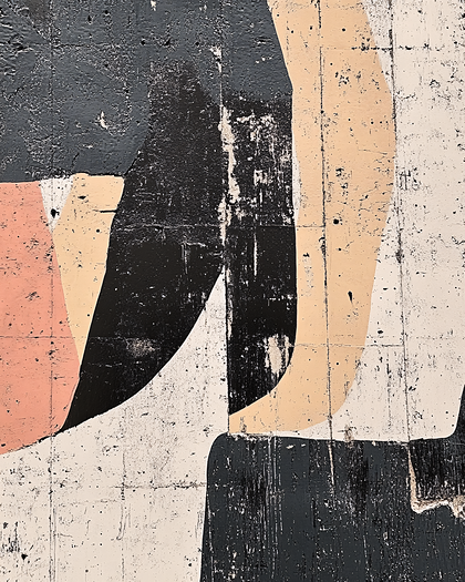 Abstract Concrete Mural